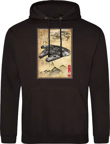 Escape from cloud city woodblock
