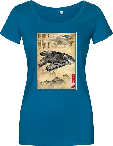 Escape from cloud city woodblock