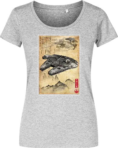 Escape from cloud city woodblock