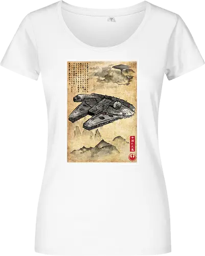 Escape from cloud city woodblock