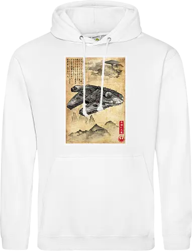 Escape from cloud city woodblock