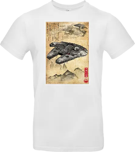 Escape from cloud city woodblock