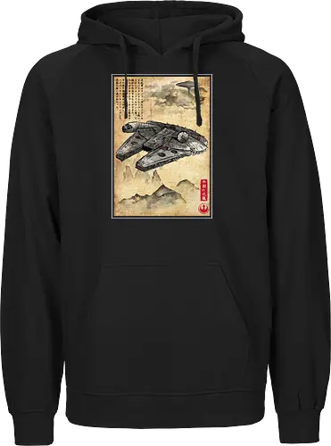 Escape from cloud city woodblock