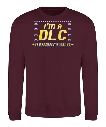 I'm a DLC (Ich bin ein DLC) - DLC, Gamer, Bonus-Content, Level-Up, Videospiele, lustig, nerdig, Gaming, Abenteuer, Spaß, Lachen, einzigartig, kreativ, Spieler, Popkultur, Meme, player, console, video game, online, retro gamer, konsole, pc, Retro, Zusatzinhalt, Persönlichkeit, Humor - Sweatshirt