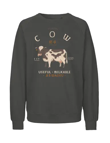 Original cow - Cow, cows, milk cow, beef, A5 wagyu - Fairtrade Sweatshirt