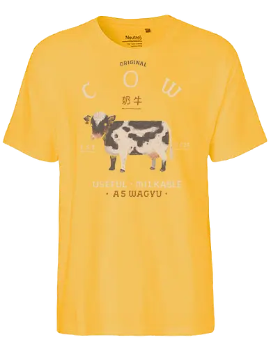 Original cow - Cow, cows, milk cow, beef, A5 wagyu - Fairtrade T-Shirt