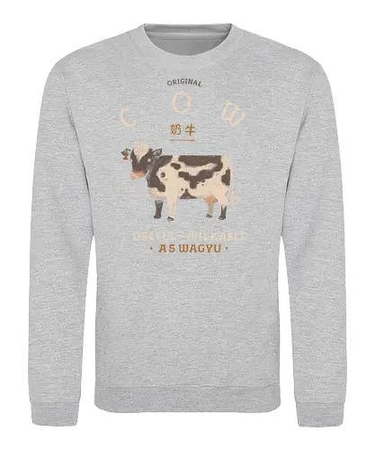 Original cow - Cow, cows, milk cow, beef, A5 wagyu - Sweatshirt