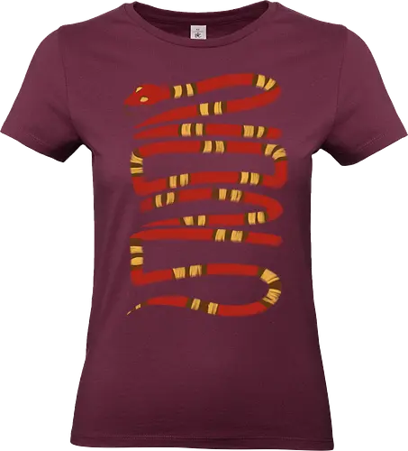 2025 snake  - snake, brain, skull, skeleton, myth, art, poison, animal, darkart, tattoo, golden - Standard T-Shirt (Women)
