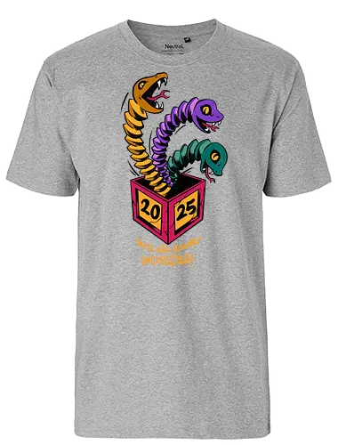 surprise box - snake, brain, skull, skeleton, myth, art, poison, animal, darkart, tattoo, golden - Fairtrade T-Shirt