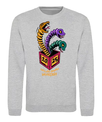surprise box - snake, brain, skull, skeleton, myth, art, poison, animal, darkart, tattoo, golden - Sweatshirt