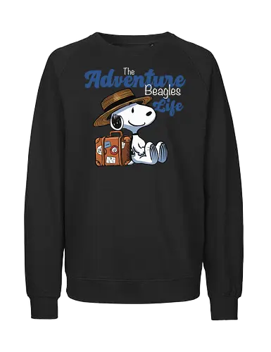 the Adventure beagles life - adventure, cartoon, beagles, dog, cute, life - Fairtrade Sweatshirt