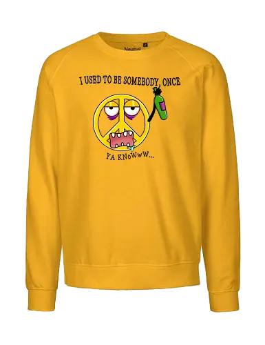 Tipsy Peace - Peace-Zeichen, Nostalgie, Humor, Rebellion, Retro, Satire, beschwipst, Bittersüß, vibes, alte Zeiten, Antiheld, sarkastisch, lustig, ikonisch, Klassiker, Erinnerungen, Spruchdesign, Statement, Popkultur, Stil - Fairtrade Sweatshirt