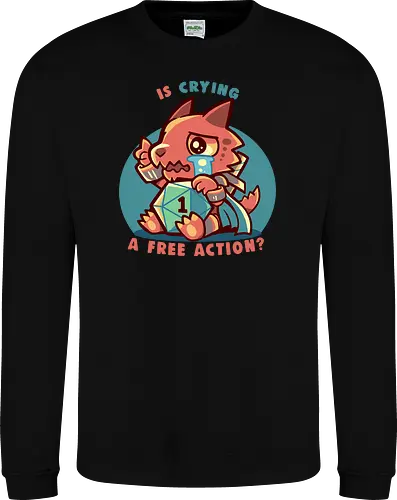 Crying is a Free Action