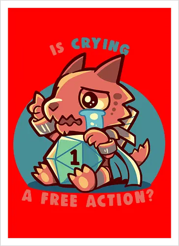 Crying is a Free Action