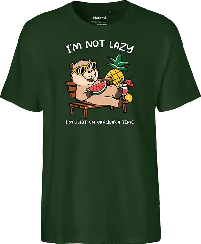 I'M NOT LAZY. I'M JUST ON CAPYBARA TIME