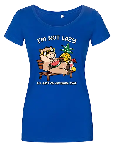 I'M NOT LAZY. I'M JUST ON CAPYBARA TIME