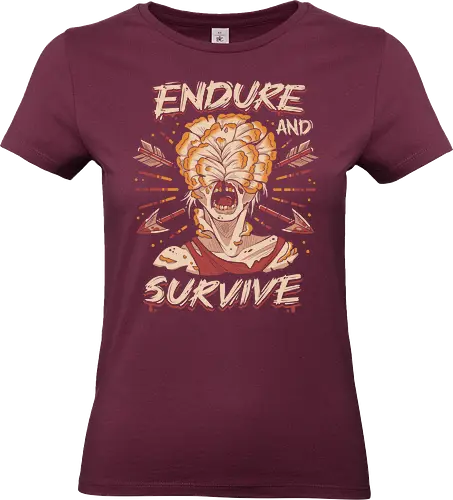 Endure and Survive - game, games, gaming, ellie, joel, Last, gamer, zombie, videogame, abby, clicker, firefly, horror, joel and ellie, scary, cordyceps, infected - Standard T-Shirt (Women)
