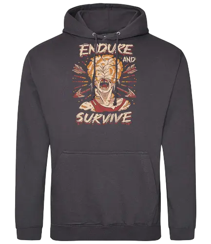 Endure and Survive - game, games, gaming, ellie, joel, Last, gamer, zombie, videogame, abby, clicker, firefly, horror, joel and ellie, scary, cordyceps, infected - Standard Hoodie