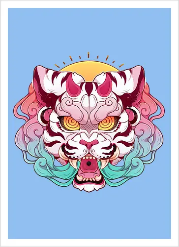Kitsune Mask- Tiger