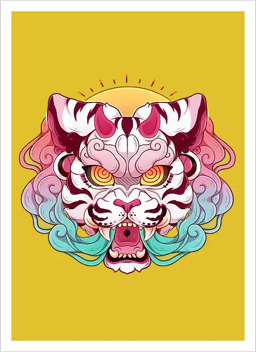 Kitsune Mask- Tiger