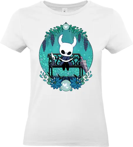 Bug Knight - game, gamer, castlecore, indie game, indie, hollow, Bug Knight, blue, cozy, Bounty Hunter, metroidvania, video game, games, gaming, ghost, little ghost, knight - Standard T-Shirt (Women)