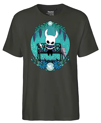 Bug Knight - game, gamer, castlecore, indie game, indie, hollow, Bug Knight, blue, cozy, Bounty Hunter, metroidvania, video game, games, gaming, ghost, little ghost, knight - Fairtrade T-Shirt