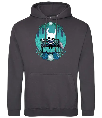 Bug Knight - game, gamer, castlecore, indie game, indie, hollow, Bug Knight, blue, cozy, Bounty Hunter, metroidvania, video game, games, gaming, ghost, little ghost, knight - Standard Hoodie