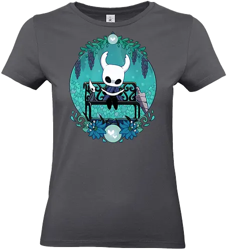 Bug Knight - game, gamer, castlecore, indie game, indie, hollow, Bug Knight, blue, cozy, Bounty Hunter, metroidvania, video game, games, gaming, ghost, little ghost, knight - Standard T-Shirt (Women)