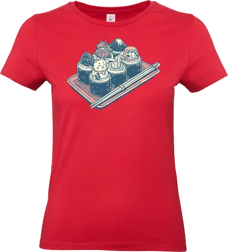 Sushi Love - Food, sushi, cute, cats, Japan - Standard T-Shirt (Women)