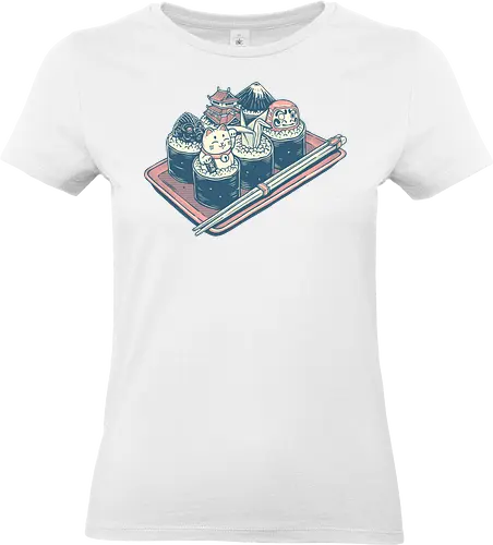 Sushi Love - Food, sushi, cute, cats, Japan - Standard T-Shirt (Women)