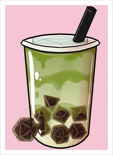 Dice Boba Matcha