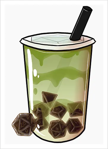 Dice Boba Matcha