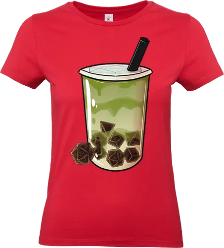 Dice Boba Matcha - boba, matcha, tee, bubble tea, würfel, dice - Standard T-Shirt (Women)