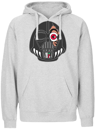 Darth-Uma - Daruma Mashup - daruma, 1977, 80s, 80s movies, cult classic, daruma doll, japan, japanese, japanese art, kawaii, lucky, retro, sci fi, science fiction, vintage - Fairtrade Hoodie