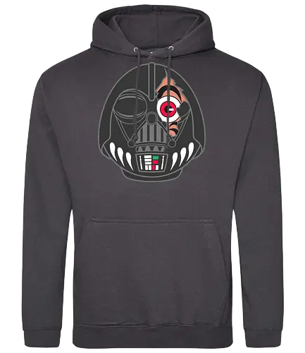 Darth-Uma - Daruma Mashup - daruma, 1977, 80s, 80s movies, cult classic, daruma doll, japan, japanese, japanese art, kawaii, lucky, retro, sci fi, science fiction, vintage - Standard Hoodie