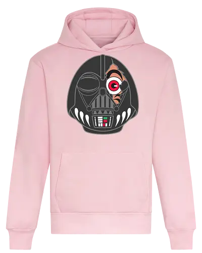Darth-Uma - Daruma Mashup - daruma, 1977, 80s, 80s movies, cult classic, daruma doll, japan, japanese, japanese art, kawaii, lucky, retro, sci fi, science fiction, vintage - Heavyweight Hoodie