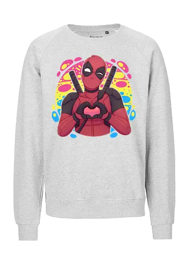 Lovepool - luz, LGBTQIA+, LGBT, pride, lesbians, gay, cartoon, drag queen, love, pride characters, pride month, trans, pansexual, pansexuality, hero, anti hero - Fairtrade Sweatshirt