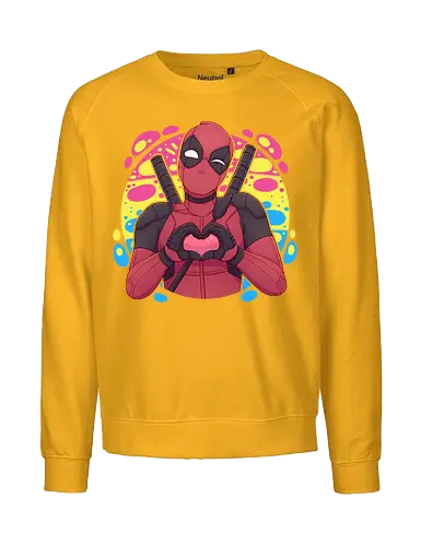 Lovepool - luz, LGBTQIA+, LGBT, pride, lesbians, gay, cartoon, drag queen, love, pride characters, pride month, trans, pansexual, pansexuality, hero, anti hero - Fairtrade Sweatshirt