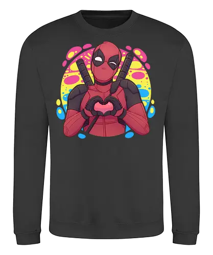 Lovepool - luz, LGBTQIA+, LGBT, pride, lesbians, gay, cartoon, drag queen, love, pride characters, pride month, trans, pansexual, pansexuality, hero, anti hero - Sweatshirt