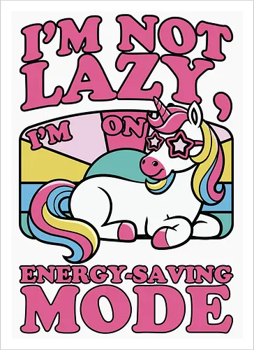 I'm on energy-saving mode