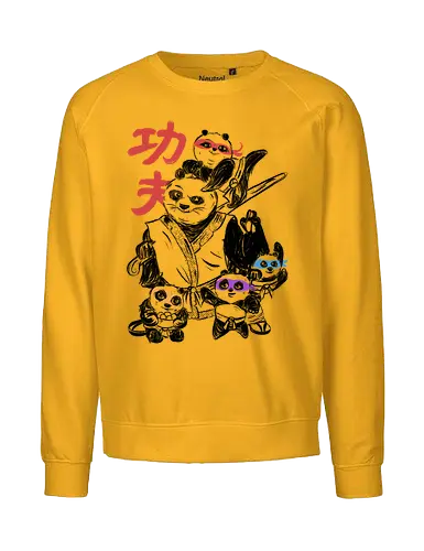 Kung Fu Panda Three - Panda, Kung fu panda, Dreamworks - Fairtrade Sweatshirt