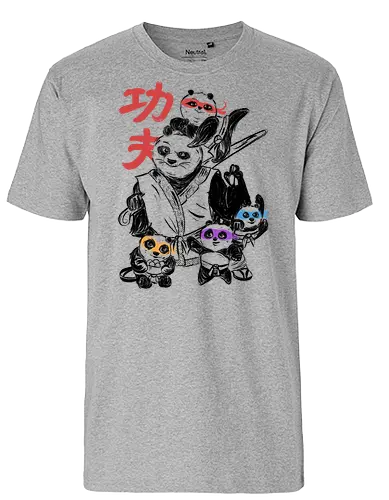 Kung Fu Panda Three - Panda, Kung fu panda, Dreamworks - Fairtrade T-Shirt