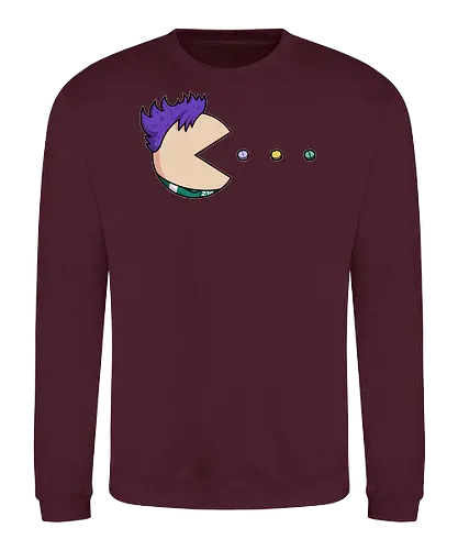 Pill-Man! - squid-game, gaming, arcade, pac-man, Retrogaming, mashup, series - Sweatshirt