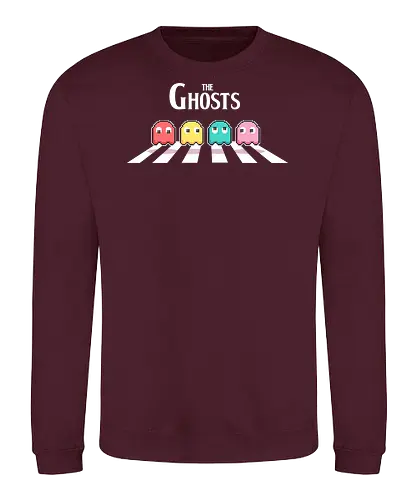 The Ghosts - Retrogaming, ghost, ghosts, pixelart, pixel, atari, vintage, games, retrogames, retro, beatles, abbey road - Sweatshirt