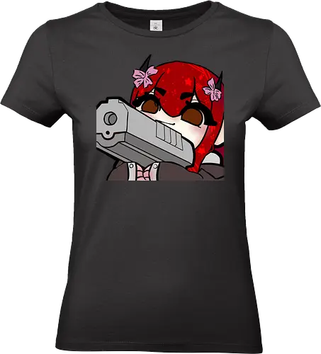 Nina mit pistole - Yuzuh1r4, Xlxwnz, safespace, dbd, gaming, streaming, twitch - Standard T-Shirt (Women)