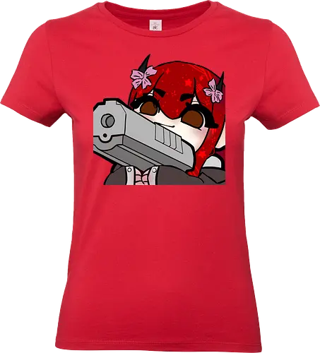 Nina mit pistole - Yuzuh1r4, Xlxwnz, safespace, dbd, gaming, streaming, twitch - Standard T-Shirt (Women)