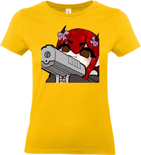 Nina mit pistole - Yuzuh1r4, Xlxwnz, safespace, dbd, gaming, streaming, twitch - Standard T-Shirt (Women)