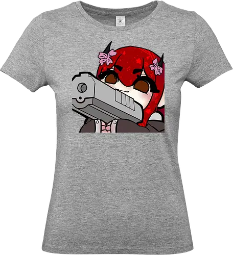 Nina mit pistole - Yuzuh1r4, Xlxwnz, safespace, dbd, gaming, streaming, twitch - Standard T-Shirt (Women)