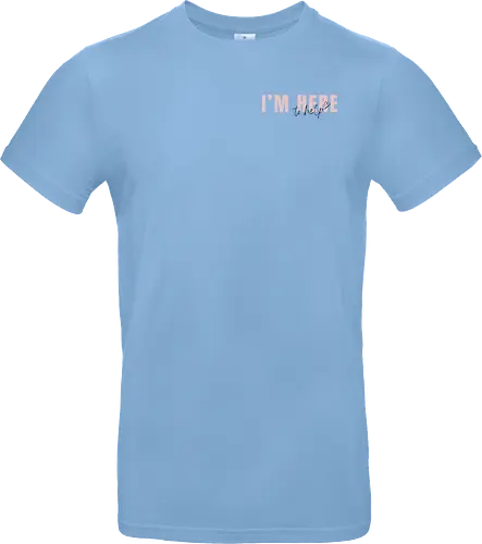 Here To Help - Rosa mit schwarzer Schrift - Standard T-Shirt