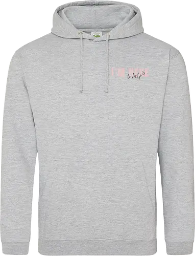 Here To Help - Rosa mit schwarzer Schrift